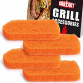 GRILLART pack frontal de 4 almohadillas para limpieza, recambio práctico