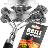 GRILLART cepillo frente del empaque mostrando diseño seguro