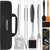 grilljoy set frontal en bolsa mostrando organización y transporte fácil