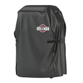 Grillman vista frontal de la funda protegiendo parrilla, protección completa