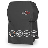 GrillTough funda frontal para parrilla 30 pulgadas protegiendo contra lluvia y sol
