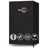 GrillTough funda frontal mostrando protección integral contra clima