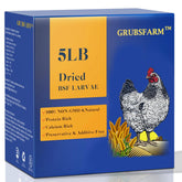 GRUBSFARM caja frontal mostrando el envase y facilidad de almacenamiento