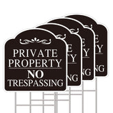 GXGGUS cartel frontal legible profesional para delimitar propiedad privada
