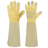 HANDLANDY guantes frente mostrando diseño y color vainilla, protección cómoda
