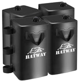 Hatway vista frontal del juego mostrando las cuatro bolsas y su capacidad
