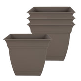 The HC Companies vista frontal del pack de cuatro macetas, aspecto ordenado y moderno