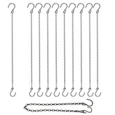 HEDGBOBO cadena frontal mostrando pack y ganchos, seguridad para macetas