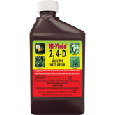 Hi‑Yield botella frontal 16 oz mostrando etiqueta y ventaja de aplicación precisa