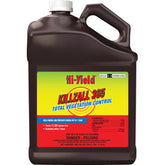 Hi-Yield bote frontal de 1 galón mostrando etiqueta y beneficios de control