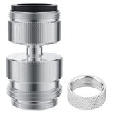 Hibbent adaptador frontal cromado mostrando acabado brillante y compatibilidad