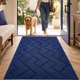hicorfe felpudo frontal navy blue vista completa y protección de entrada