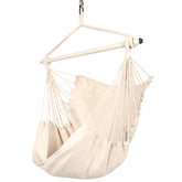 Highwild silla hamaca frontal beige mostrando comodidad y estilo