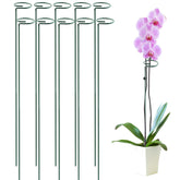 HiGift paquete frontal mostrando 10 estacas, soporte estable para tallos altos