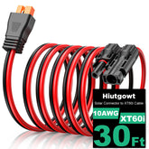 Hiutgowt cable XT60i frontal mostrando conector robusto y seguridad