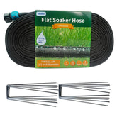 Hlinker manguera plana frontal mostrando longitud y diseño, ahorro de agua