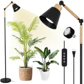 HMVPL vista frontal de la lámpara grow con espectro completo, favorece crecimiento
