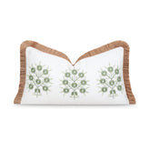 Hofdeco Premium funda frontal bordado verde, aporta estilo costero