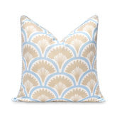 Hofdeco Premium vista frontal estampado baby blue aporta estilo costero