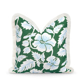 Hofdeco Premium vista frontal con estampado hibiscus aportando estilo costero
