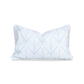 Hofdeco Premium funda frontal mostrando estampado azul y efecto costero