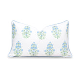 Hofdeco Premium funda lumbar frontal con estampado baby blue y green, añade frescura decorativa