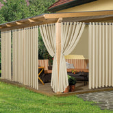 HolidayIdeas frente del paquete de cortinas crema, protección inmediata