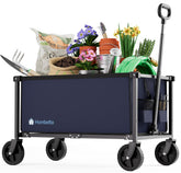 HOMBETTA vista frontal del carrito plegable, transportar más fácil