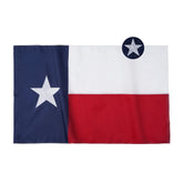 Homissor bandera Texas frontal mostrando colores vivos y calidad