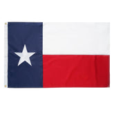 Homissor bandera Texas frontal mostrando colores vivos y resistencia