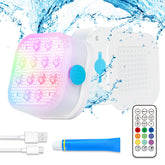 Homly vista frontal del pack de 2 luces mostrando colores y diseño