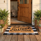 homydecor felpudo frontal Home Sweet Home, entrada acogedora