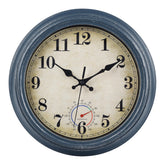 Horizent frente del reloj azul mostrando hora y diseño costero, añade estilo exterior