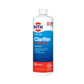HTH envase frontal del clarificador muestra etiqueta y uso seguro