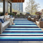 HUGEAR alfombra exterior frontal vista general muestra durabilidad