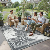 HUGEAR alfombra frontal con diseño hoja, muestra aspecto y color resistente