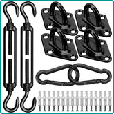 HYASIA embalaje frontal del kit de herrajes muestra 40 piezas y durabilidad
