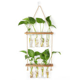 Hyindoor soporte de madera frontal mostrando acabado natural y estabilidad