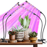 Hywyimlait pack frontal con dos lámparas para cultivo, ilumina macetas interiores