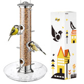 iBorn comedero frontal mostrando diseño resistente y ahorro de semillas
