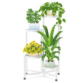iDavosic.ly vista frontal esquinero blanco, organiza plantas eficientemente