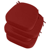 idee-home vista frontal del juego de cuatro cojines D-shaped, actualiza sillas cómodamente
