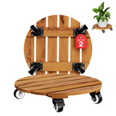 IDZO caddy frontal de madera acacia mostrando estabilidad y estilo
