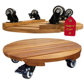 IDZO vista frontal del soporte de madera, estabilidad y elegancia