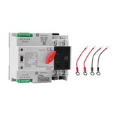 IGEYAPA vista frontal del interruptor 100A con indicadores LED, seguridad instantánea