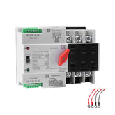 IGEYAPA vista frontal del interruptor 100A 3P mostrando controles y carcasa resistente