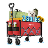 InBrave vista frontal del carrito con capacidad grande y acceso fácil