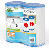 INTEX cartucho Tipo A frontal mostrando ajuste y compatibilidad