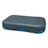 Intex cubierta frontal del paquete mostrando diseño y ajuste, protege la piscina