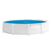 Intex cubierta solar frontal mostrando ajuste limpio y fácil